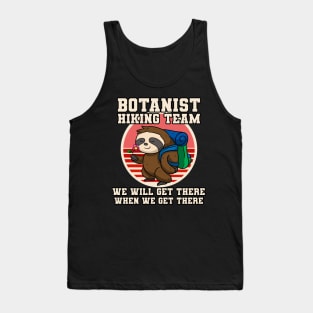 Botanist Hiking Team Sloth Tank Top